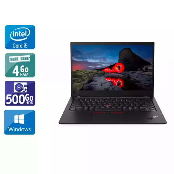 Thinkpad X1 Carbon 14" Core i5 1,8Ghz 2013 (Windows 10) - Intel Core i5 1,8Ghz - 2 - 4Go  DDR4 - 500Go HDD - Intel HD Graphics 4000 - 
Gris / Noir - Windows 10 - AZERTY 