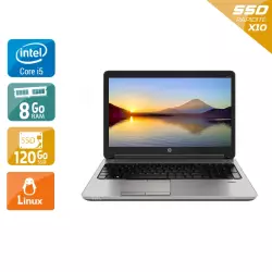 ProBook 650 G1 15,6" Core i5 2,5Ghz 2013 (Linux) - Intel Core i5 2,5Ghz - 2 - 8Go DDR3 - 120Go SSD - Intel HD Graphics 4600 - 
Gris / Noir - Linux - AZERTY