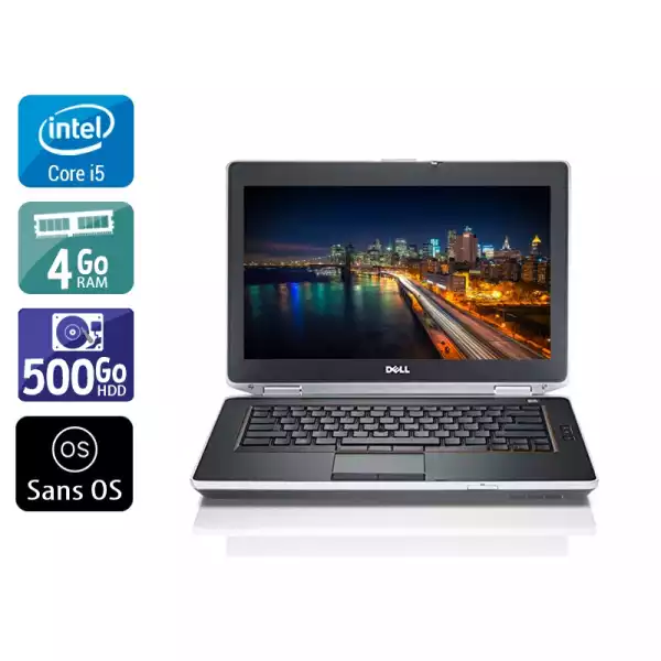 Latitude e6430 14" Core i5 2,7Ghz 2013 (Sans OS) - Intel Core i5 2,7Ghz - 2 - 4Go  DDR4 - 500Go HDD - ‎Intel HD Graphics 3000 - 
Gris / Noir - Sans OS - AZERTY 