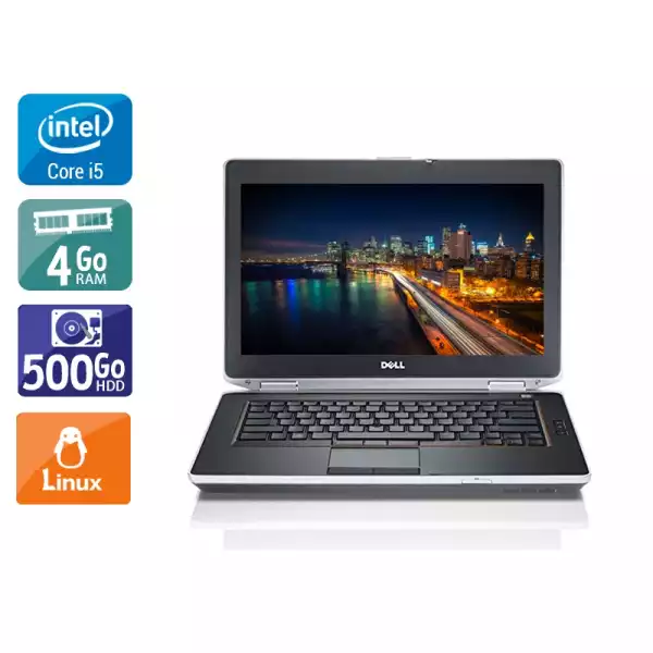 Latitude e6430 14" Core i5 2,7Ghz 2013 (Linux) - Intel Core i5 2,7Ghz - 2 - 4Go  DDR4 - 500Go HDD - ‎Intel HD Graphics 3000 - 
Gris / Noir - Linux - AZERTY 