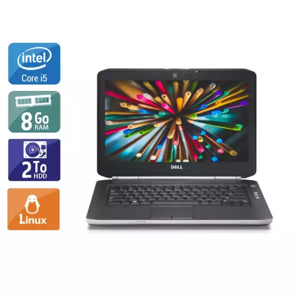 Latitude E5420 14,1" Core i5 2,5Ghz 2011 (Linux) - Intel Core i5 2,5Ghz - 4 - 8Go DDR3 - 2To HDD - Intel HD Graphics 3000 - 
Gris / Noir - Linux - AZERTY 